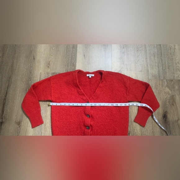 Madewell Vibrant Red Button-Up Cardigan 🍁🥮🍂 - Picture 5 of 8